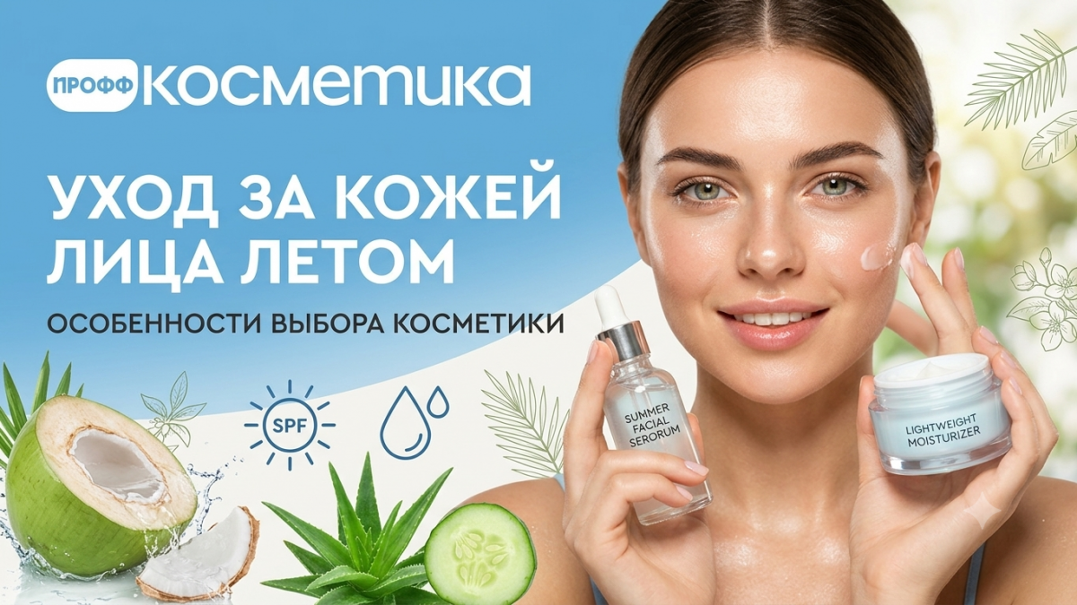 Уход за кожей лица летом: особенности выбора косметики в летний период Уход за кожей лица летом: особенности выбора косметики в летний период