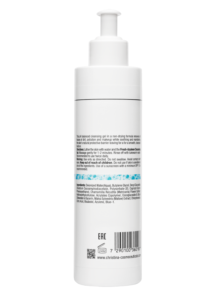 Fresh Azulene Cleansing Gel for delicate & reddish skin, 300 мл Fresh Azulene Cleansing Gel for delicate & reddish skin, 300 мл