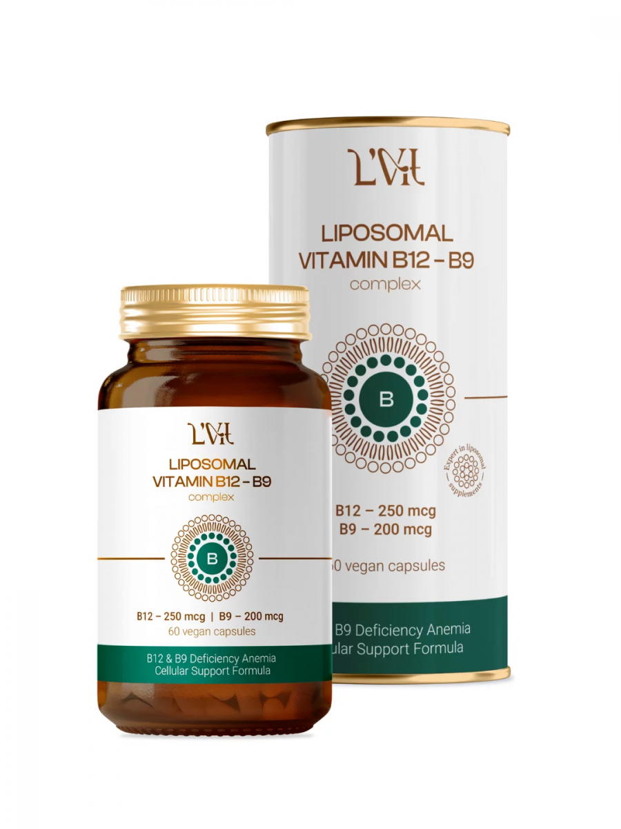 Liposomal B12&B9 complex, 60 капсул Liposomal B12&B9 complex, 60 капсул