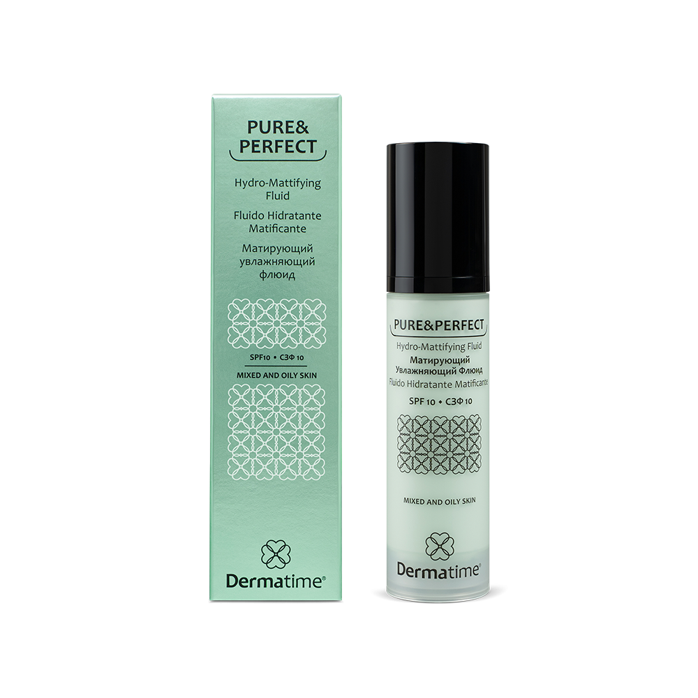 PURE&PERFECT Hydro-Mattifying Fluid SPF10 – Матирующий увлажняющий флюид СЗФ 10 PURE&PERFECT Hydro-Mattifying Fluid SPF10 – Матирующий увлажняющий флюид СЗФ 10