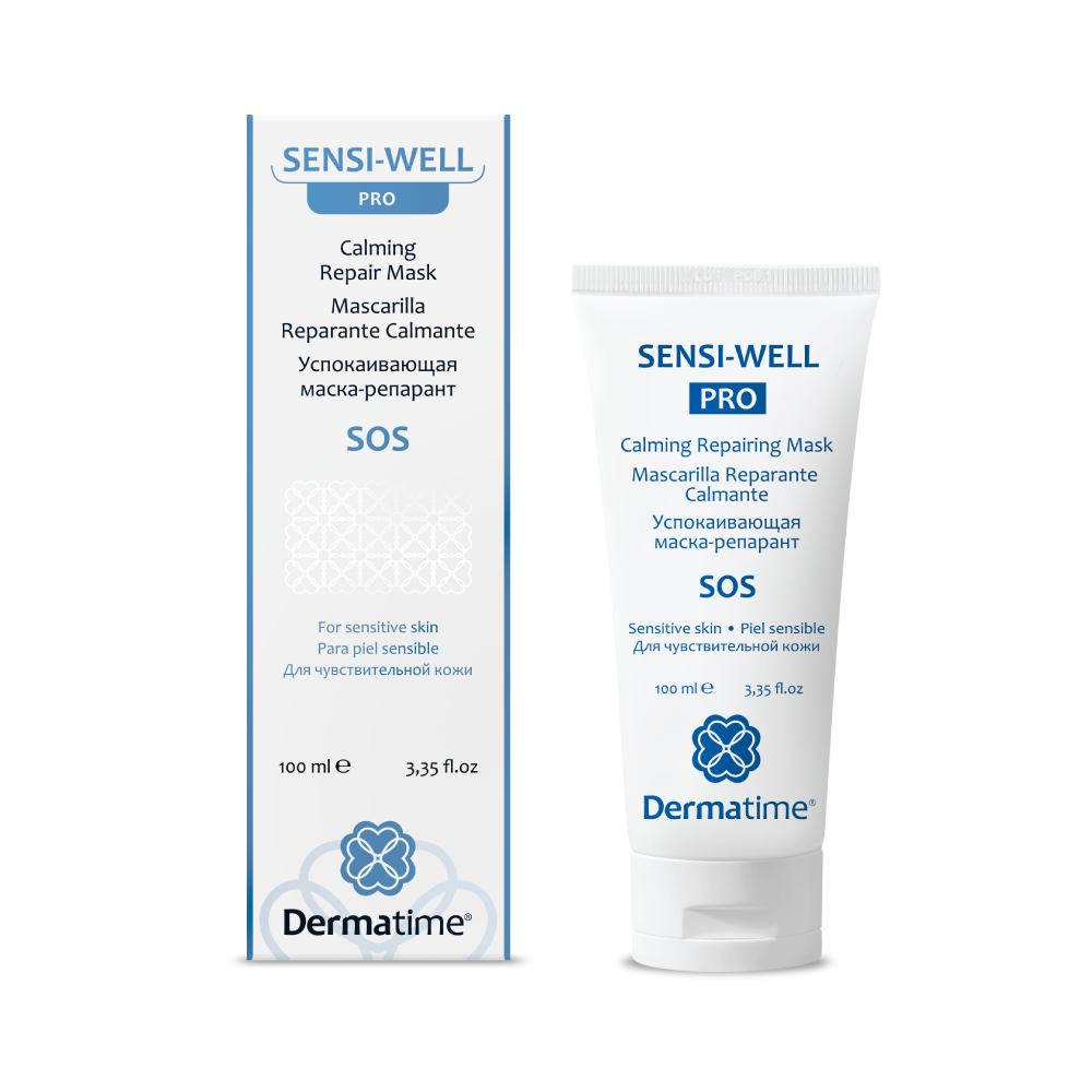 SENSI-WELL PRO SOS Calming Repair Mask (Dermatime) - Успокаивающая маска-репарант для чувствительной кожи SENSI-WELL PRO SOS Calming Repair Mask (Dermatime) - Успокаивающая маска-репарант для чувствительной кожи