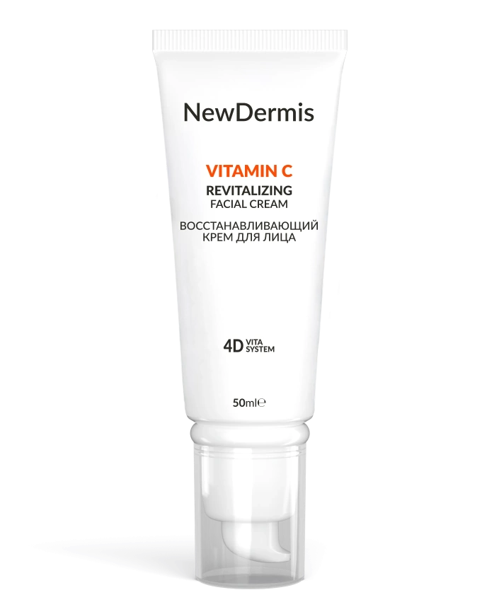 NewDermis Восстанавливающий крем для лица VITAMIN C REVITALIZING FACIAL CREAM, 50 мл NewDermis Восстанавливающий крем для лица VITAMIN C REVITALIZING FACIAL CREAM, 50 мл