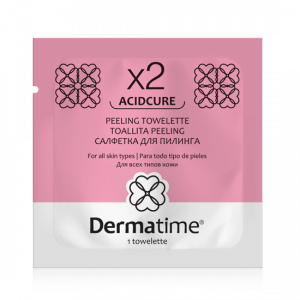 ACIDCURE – Х2 – PEELING TOWELETTE (DERMATIME) – Салфетки для пилинга, 5 шт
