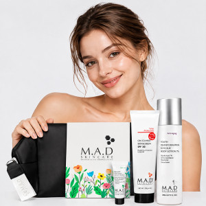 M.A.D Skincare. Набор «Абсолютное совершенство текстуры», 120 гр, 200 мл, 7.5 гр